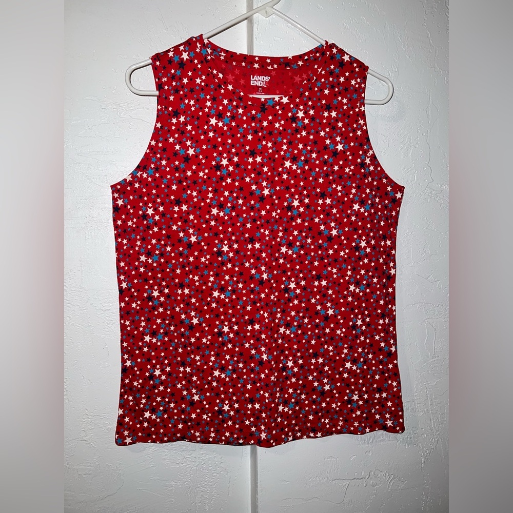 Lands’ End Patriotic Stars Tank - Picture 2 of 10